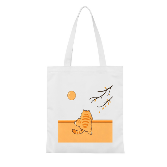 Colorful Letter Bible Verse Canvas Tote | God Is Within Her Calm Faith Shoulder Bag