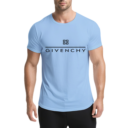 Luxury Brand GIVENCHY Minimal Logo Fashion Tee