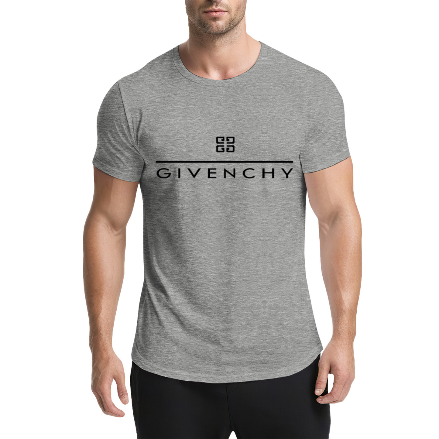 Luxury Brand GIVENCHY Minimal Logo Fashion Tee