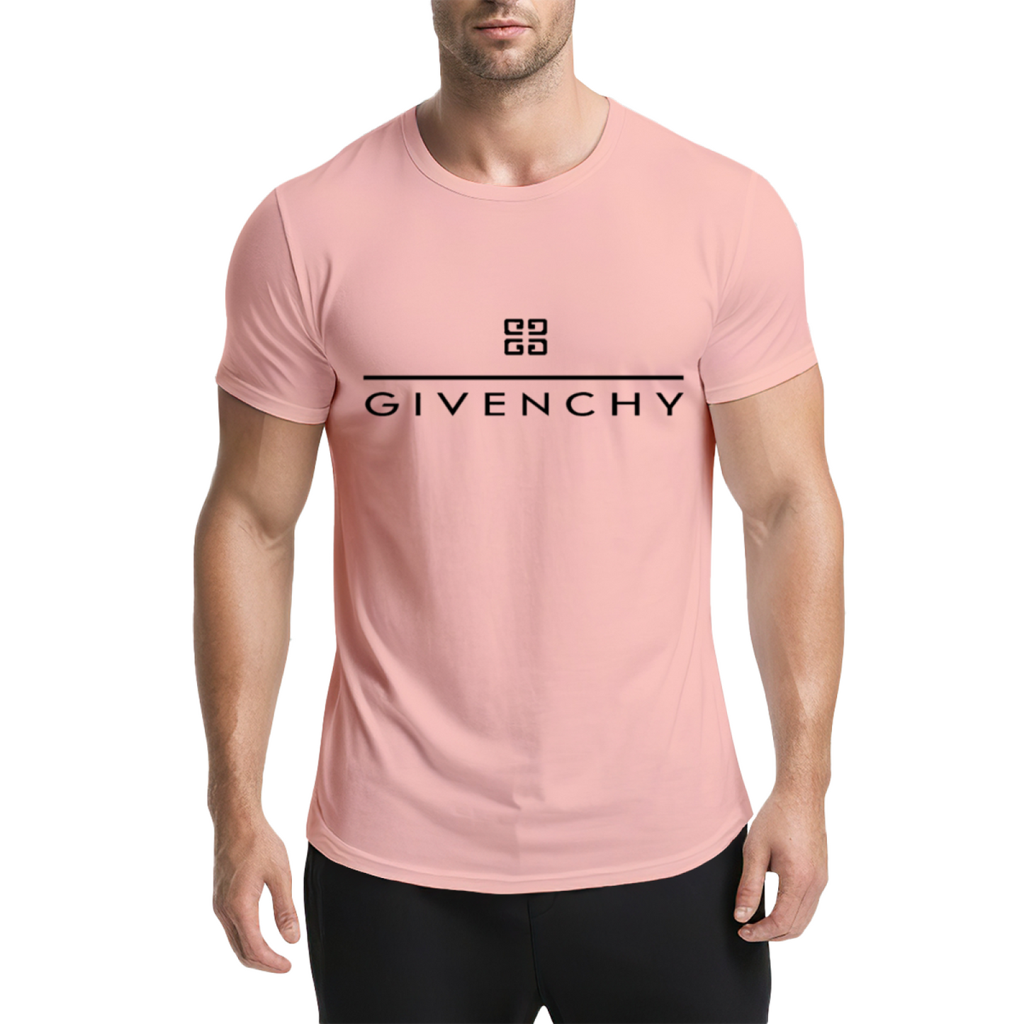 Luxury Brand GIVENCHY Minimal Logo Fashion Tee
