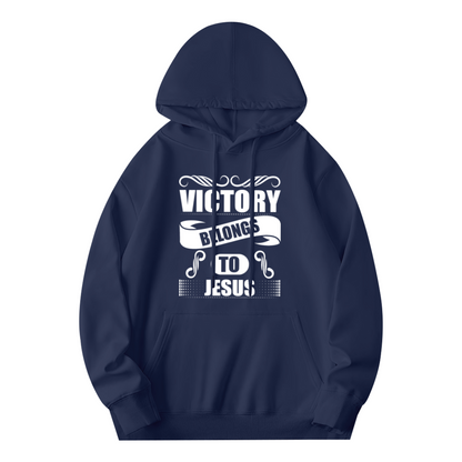 Victory Belongs To Jesus Faith Hoodie, Soft Religious Daily Wear