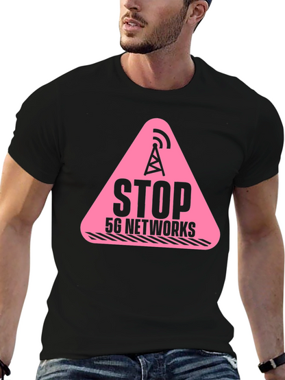 Stop 5G Networks T-Shirt Conspiracy Tee