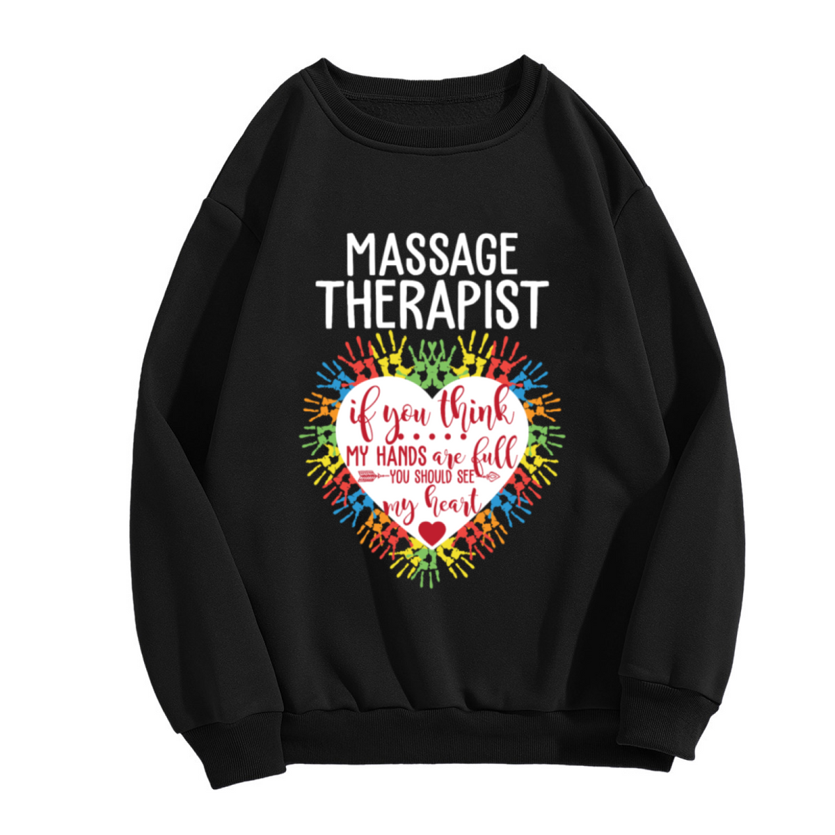 Y2K Pink Heart Trendy Graphic Casual Crewneck Sweatshirt