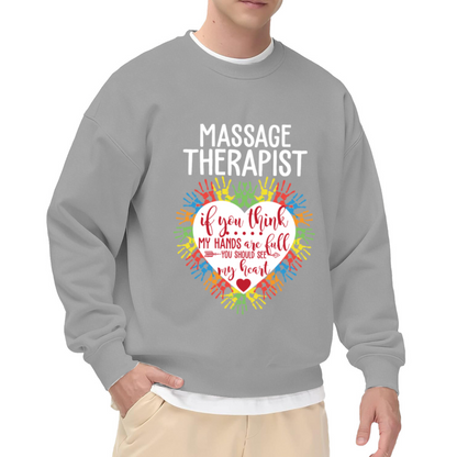Y2K Pink Heart Trendy Graphic Casual Crewneck Sweatshirt