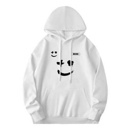 Artistic Brush?Stroke Smiley Face MEXICO Theme Hoodie