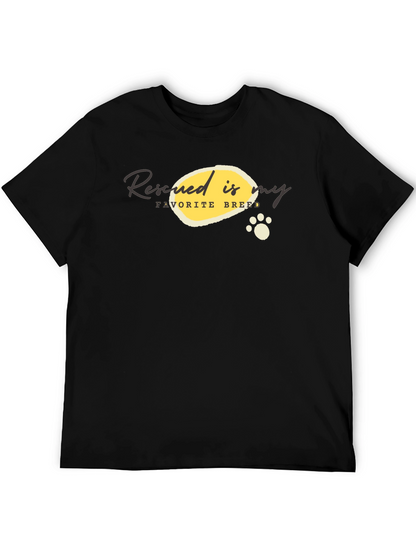 Rescued is My Favorite Breed Graphic T-Shirt
