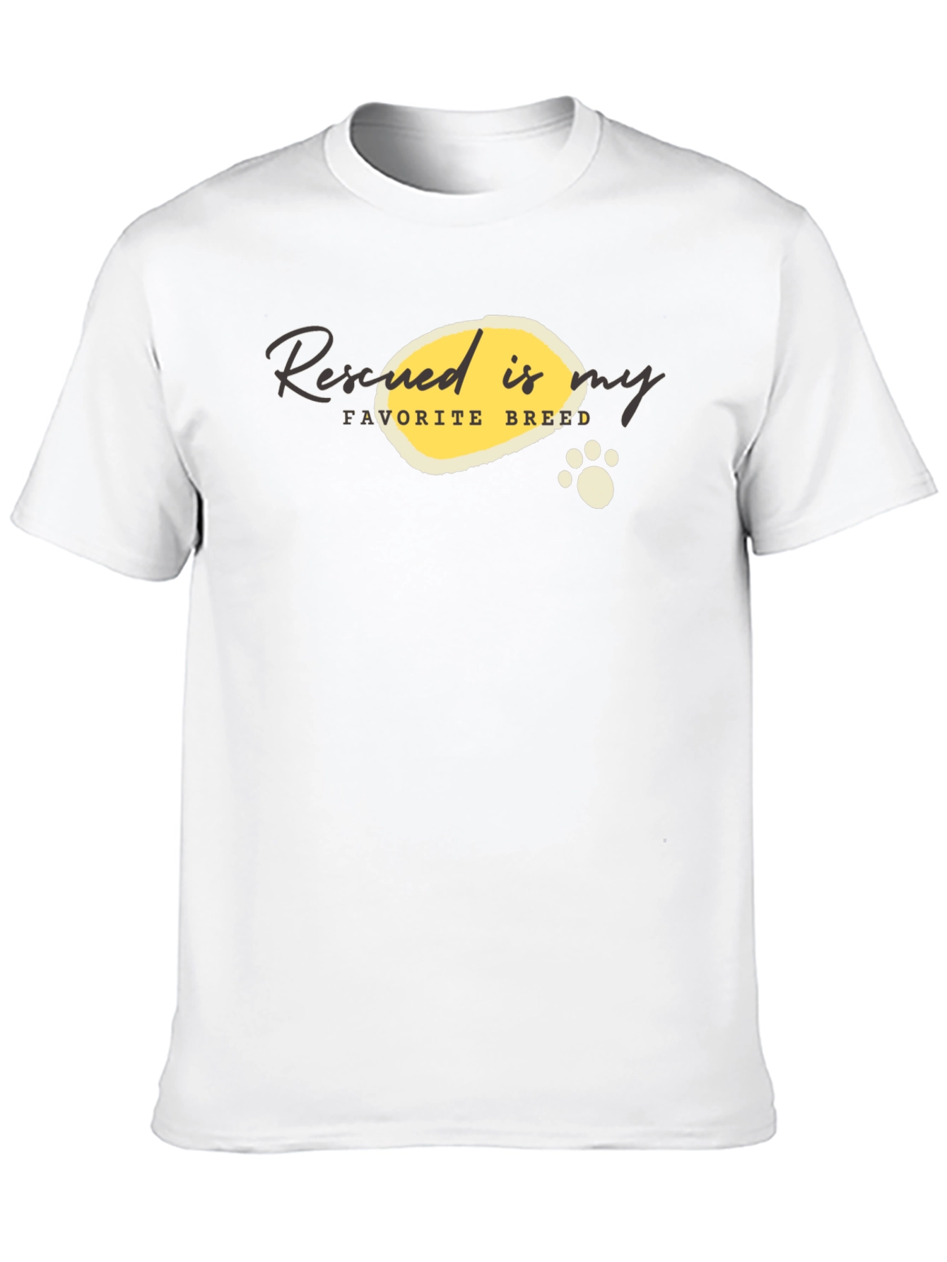 Rescued is My Favorite Breed Graphic T-Shirt