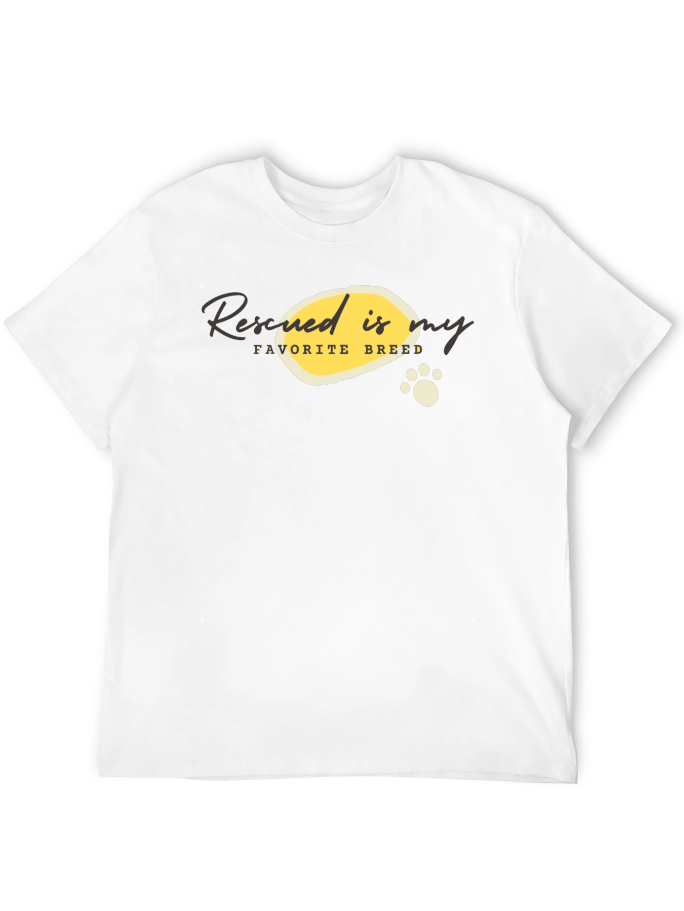 Rescued is My Favorite Breed Graphic T-Shirt