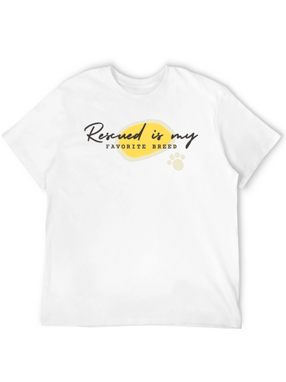 Rescued is My Favorite Breed Graphic T-Shirt