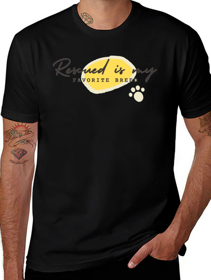 Rescued is My Favorite Breed Graphic T-Shirt
