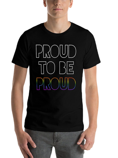 Proud LGBTQ+ T-Shirt - Rainbow Pride Design