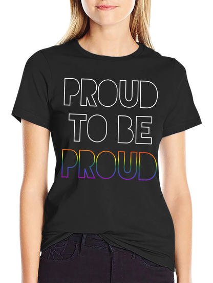 Proud LGBTQ+ T-Shirt - Rainbow Pride Design