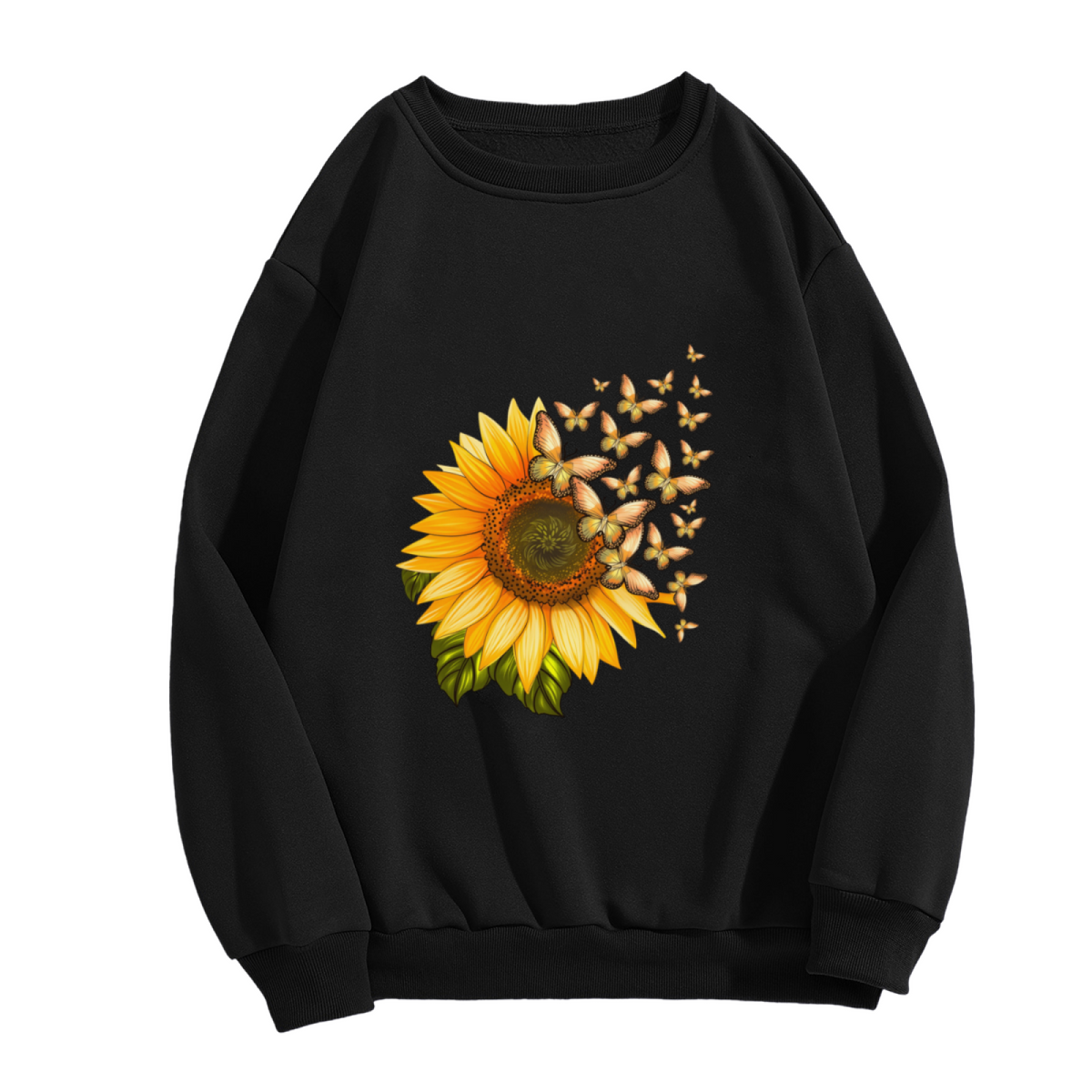 Playful Retro Clown Face Print Casual Crewneck Sweatshirt