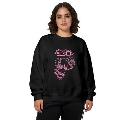 Cute Pink Japanese Cartoon Bear Kawaii Style Crewneck Sweatshirt