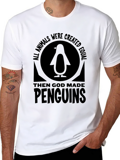 Penguin Graphic T-Shirt - All Animals Were Created Equal