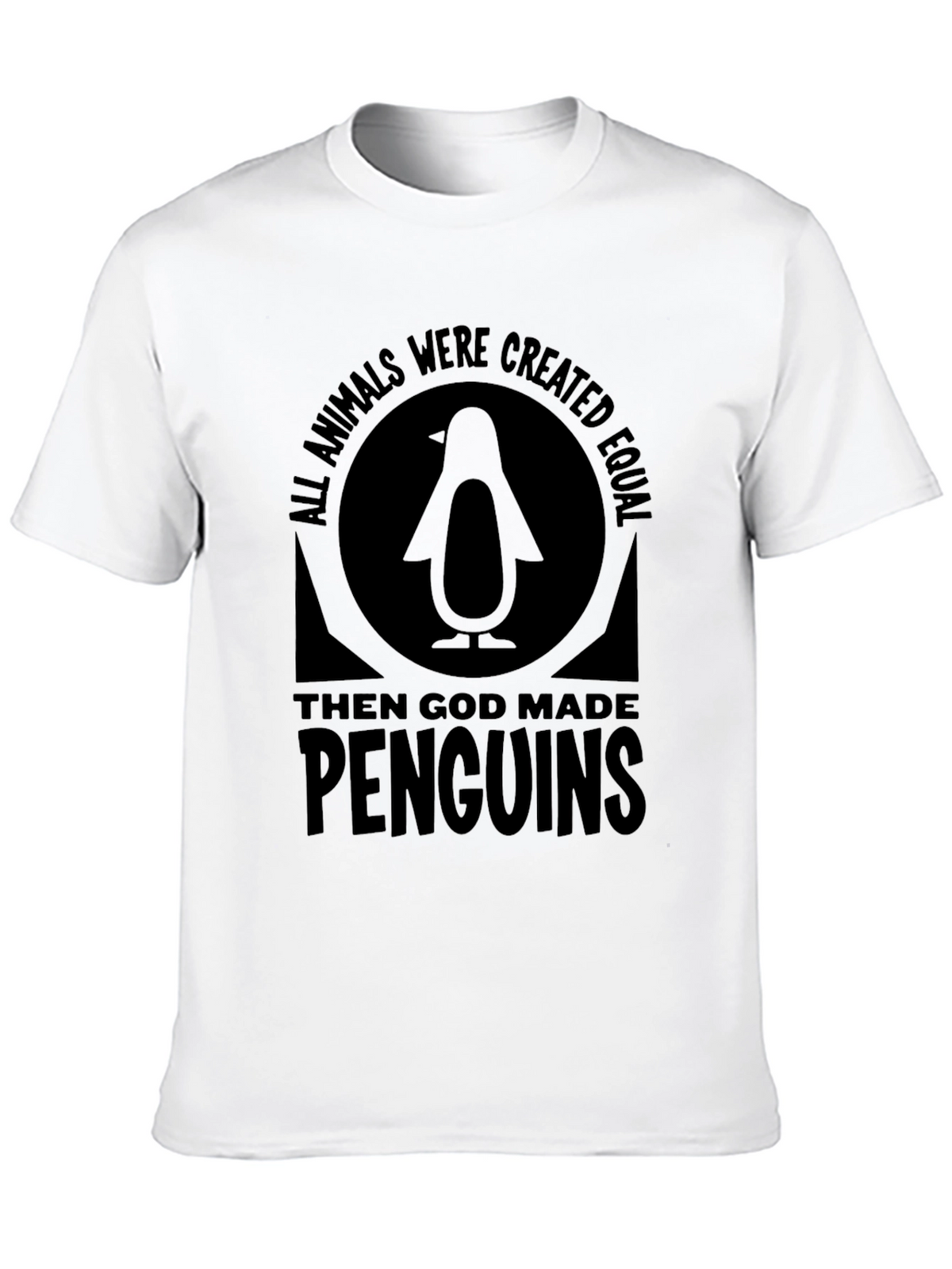 Penguin Graphic T-Shirt - All Animals Were Created Equal