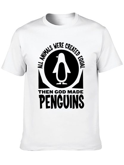 Penguin Graphic T-Shirt - All Animals Were Created Equal