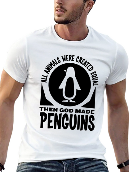 Penguin Graphic T-Shirt - All Animals Were Created Equal