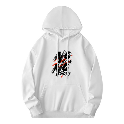 No Risk No Story Bold Brush?Script Graphic Hoodie Streetwear Pullover