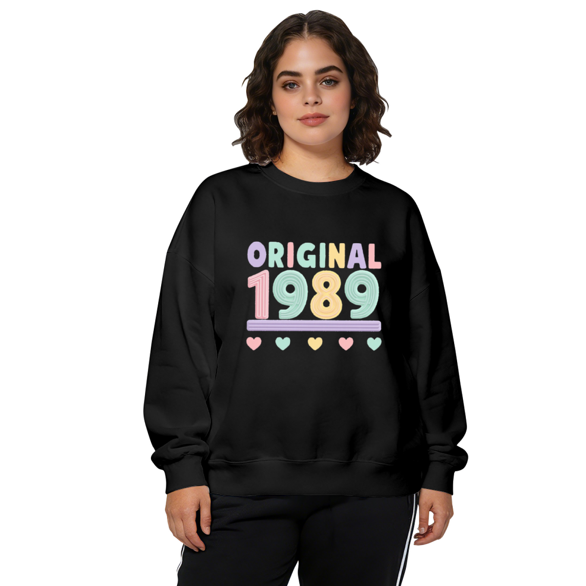 Original 1989 Cute Pastel Birthday Year Crewneck Sweatshirt