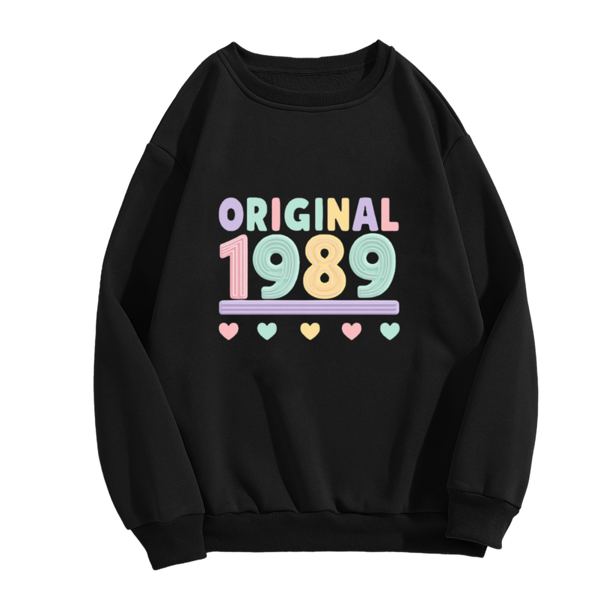 Original 1989 Cute Pastel Birthday Year Crewneck Sweatshirt