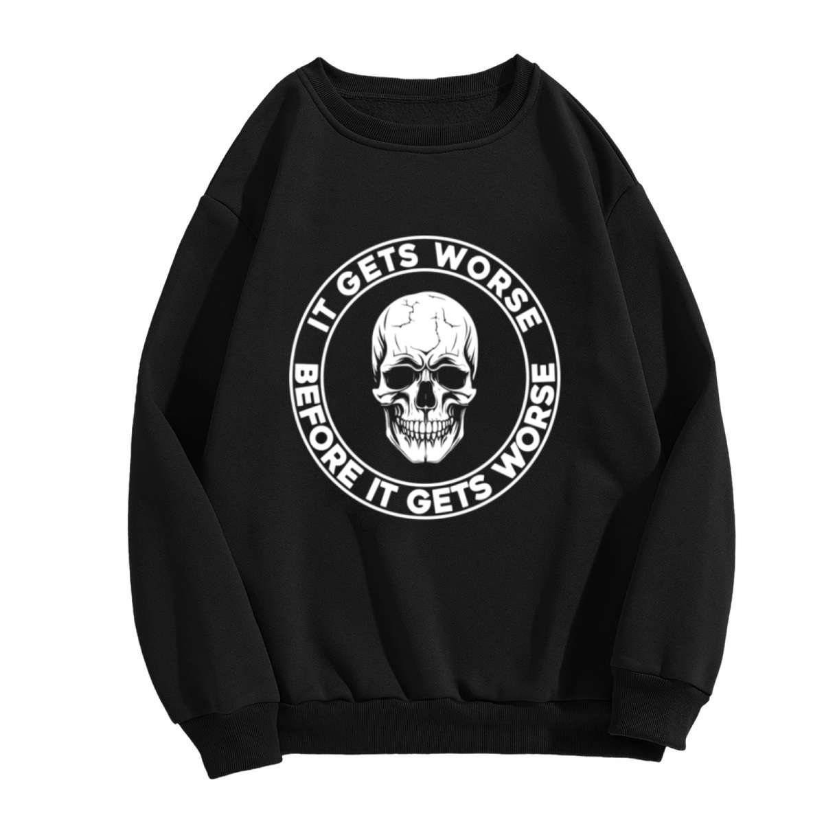 Cute Cartoon Animal Alphabet Fun ABC Print Crewneck Sweatshirt