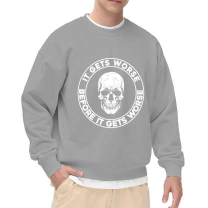 Cute Cartoon Animal Alphabet Fun ABC Print Crewneck Sweatshirt