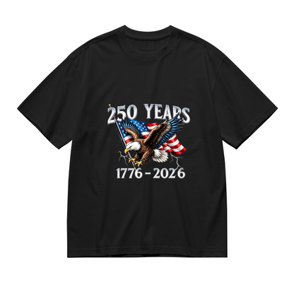 Men's 250 Years 1776-2026 American Eagle Patriotic Flag Tee