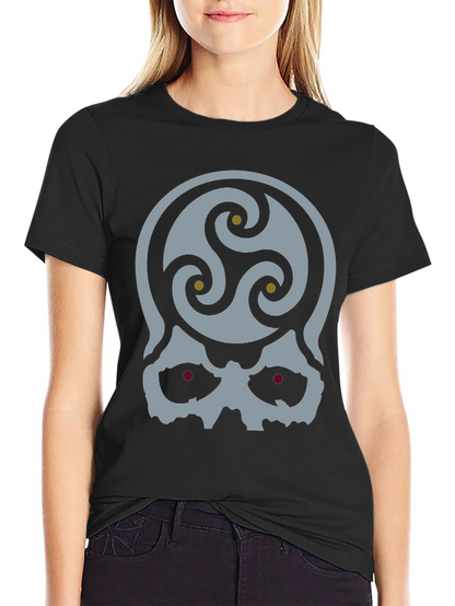 Skull Triskele Graphic T-Shirt