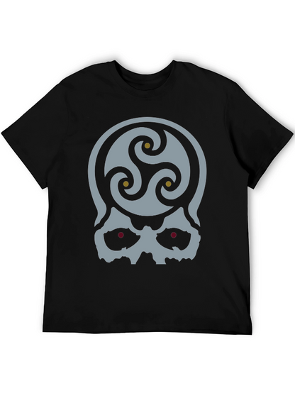 Skull Triskele Graphic T-Shirt