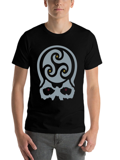 Skull Triskele Graphic T-Shirt