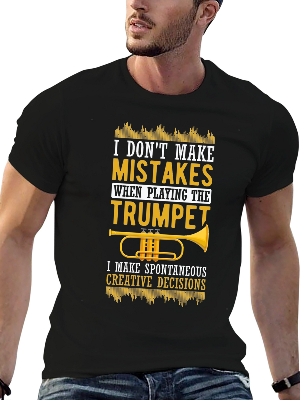 Trumpet Player T-Shirt - Spontaneous Creative Decisions