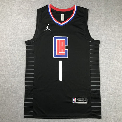 Men's LA Clippers James Harden #1 Black Swingman Player Jerseys