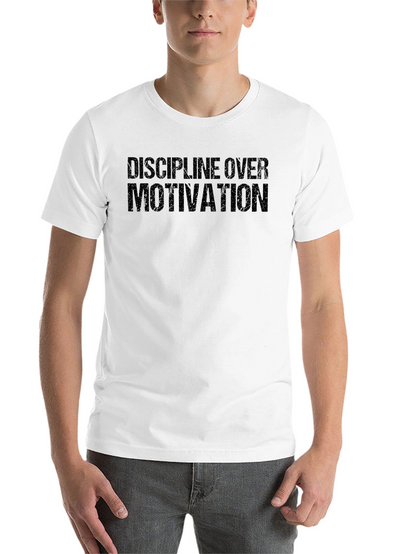 Discipline Over Motivation Black T-Shirt