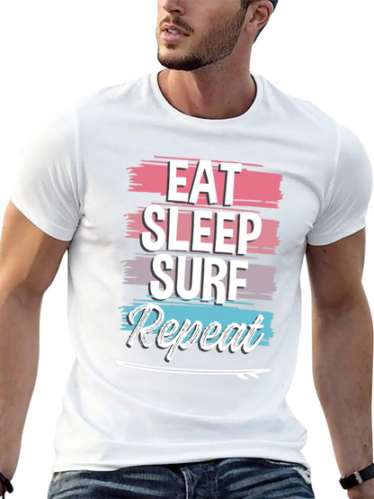 Eat Sleep Surf Repeat Graphic Tee