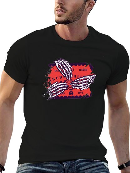 Ouija Board Skeleton Hands Graphic Tee