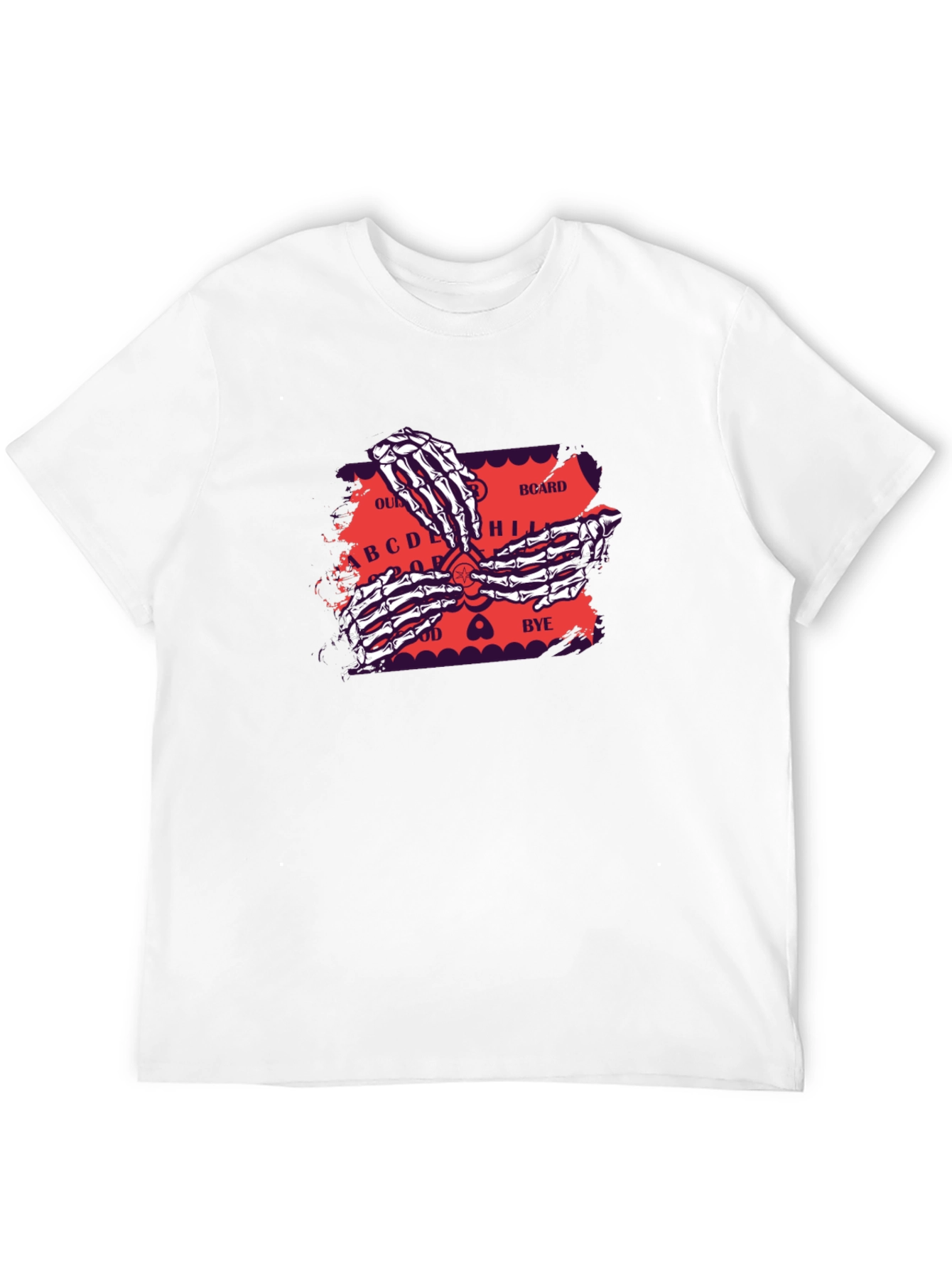 Ouija Board Skeleton Hands Graphic Tee
