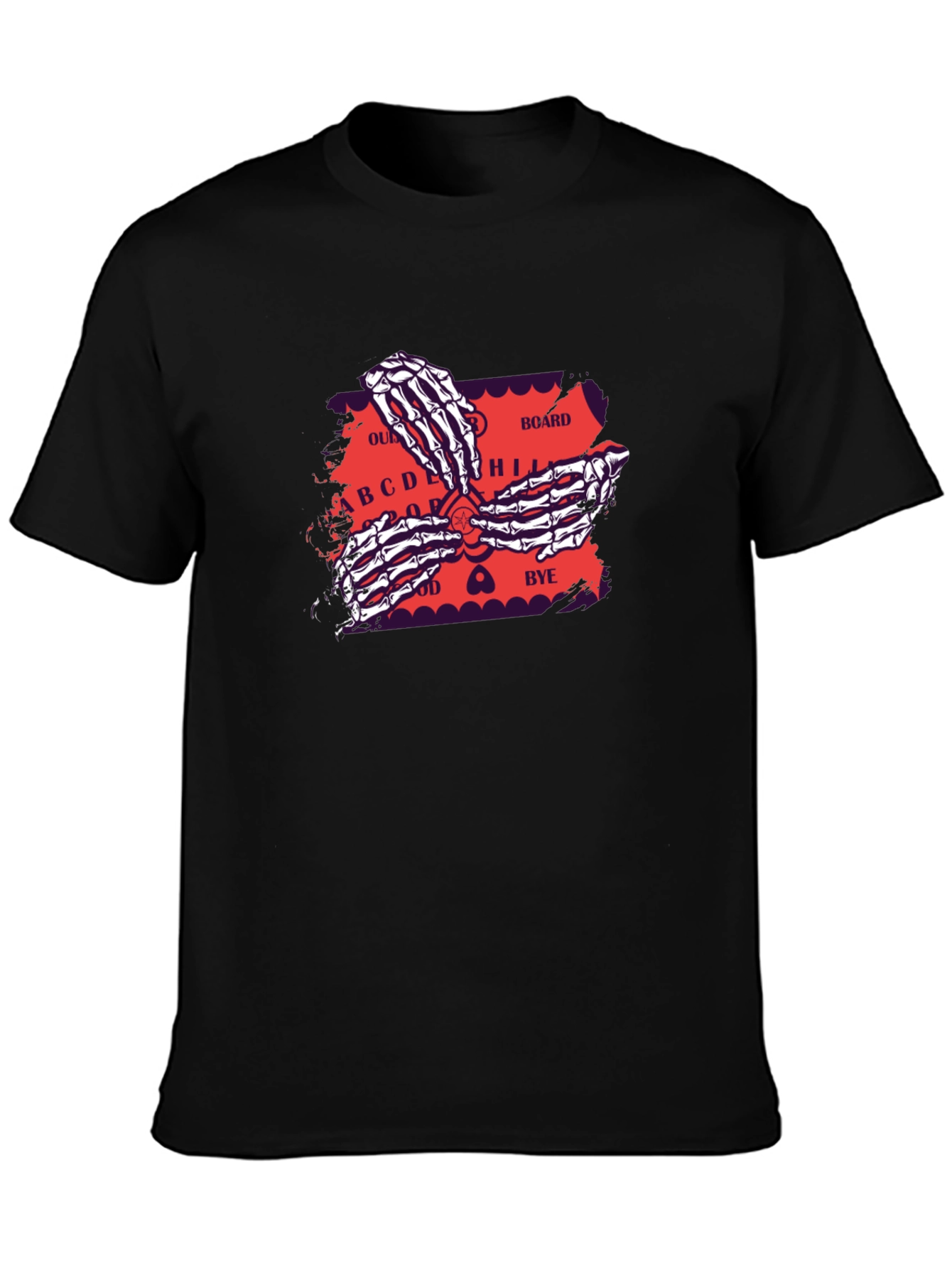 Ouija Board Skeleton Hands Graphic Tee