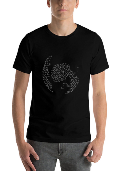Geometric Pattern Black T-Shirt