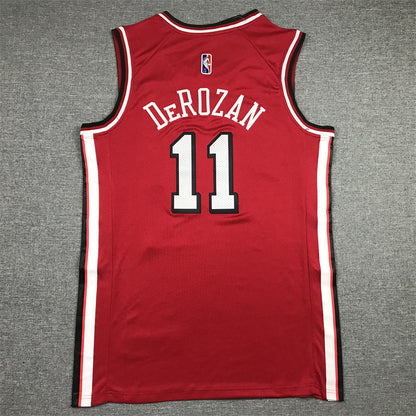 Men's Chicago Bulls DeMar DeRozan #11 Red 2021/22 Swingman Jerseys