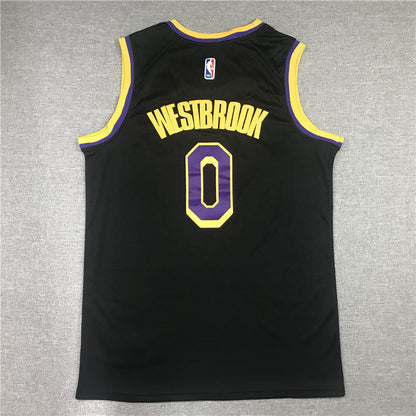 Men's Los Angeles Lakers Russell Westbrook Black 2020/21 Swingman Player Jerseys