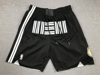 Men's Memphis Grizzlies Black 2023/24 Pocket Shorts1 City Edition