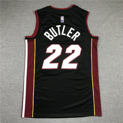 Men's Miami Heat Jimmy Butler #22 Black 2022/23 Swingman Jerseys - Icon Edition