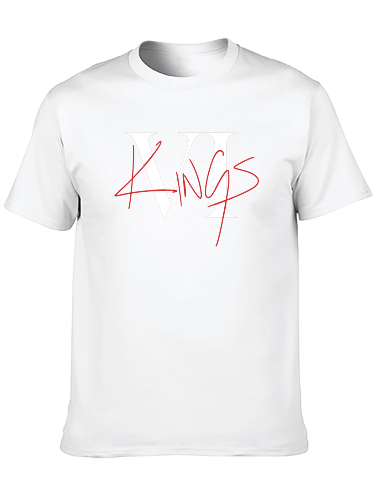 VI Kings Graphic Tee - Black Crew Neck T-Shirt