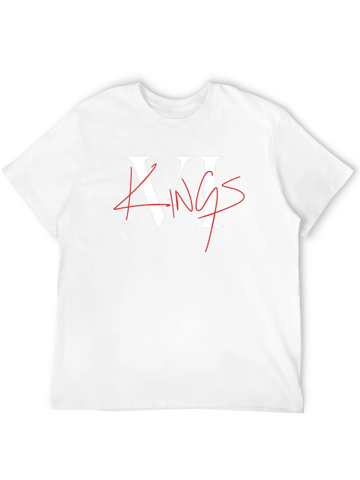 VI Kings Graphic Tee - Black Crew Neck T-Shirt