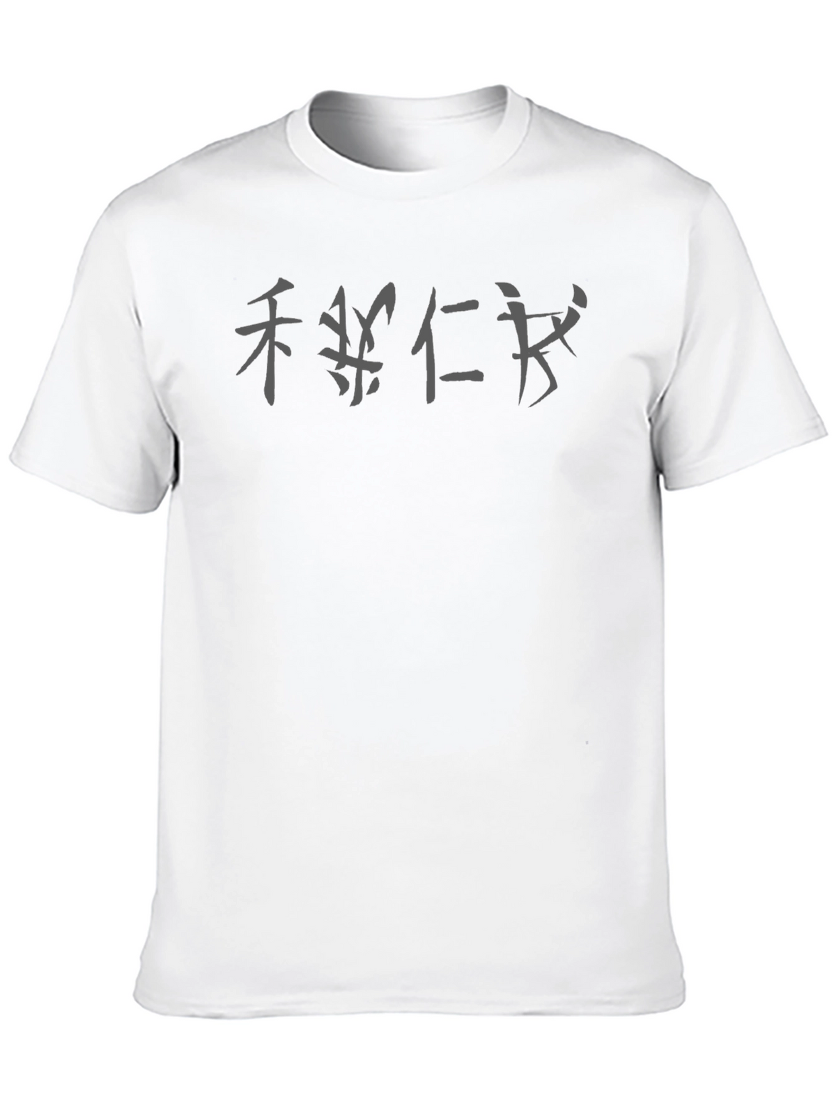 Black T-Shirt with Asian Inspired Symbol Design