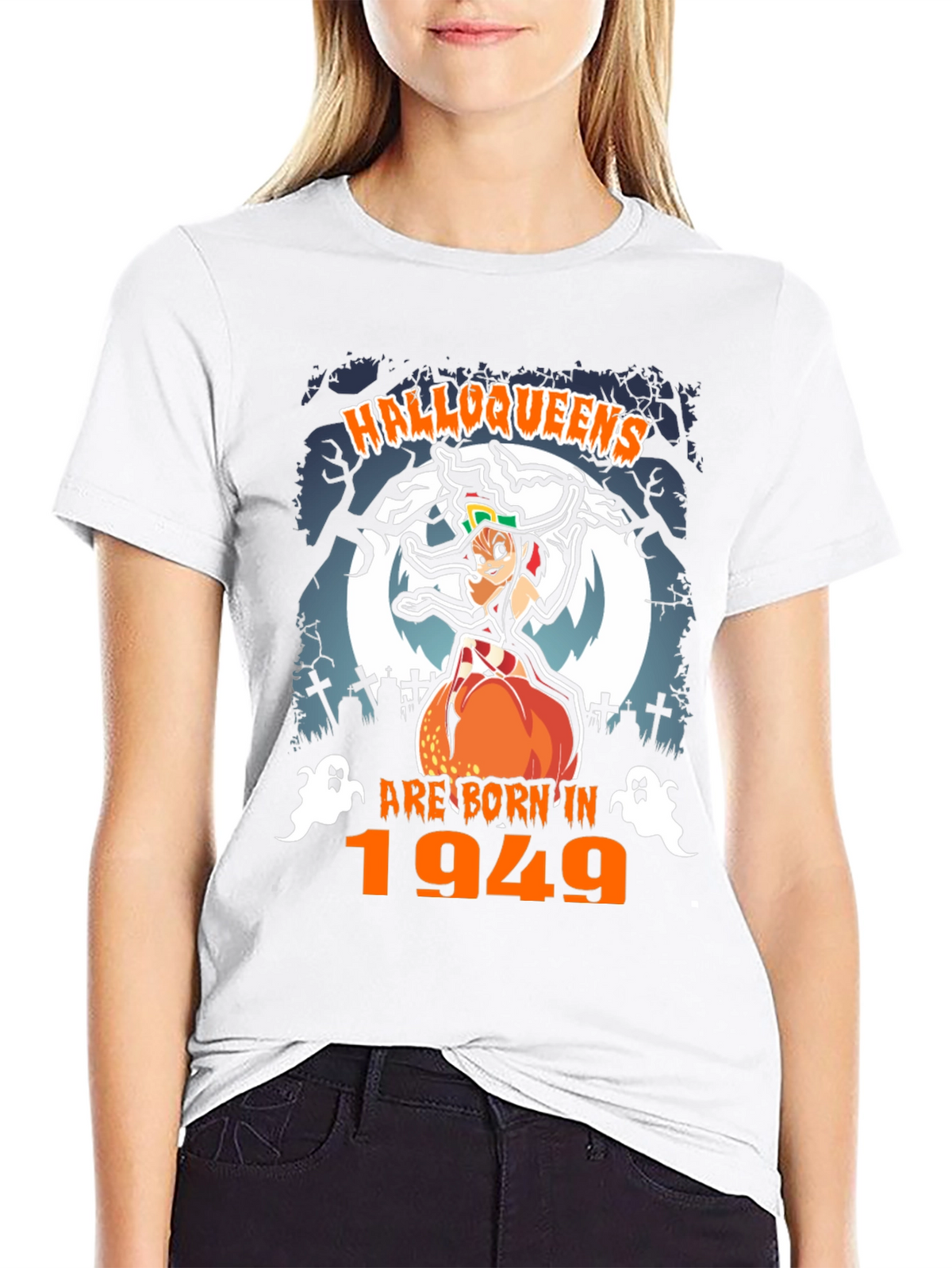 Halloweens Born In 1949 Black T-Shirt