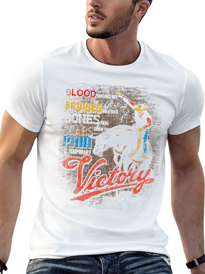 Cowboy Victory T-Shirt: Blood Bruises Bones & Scars