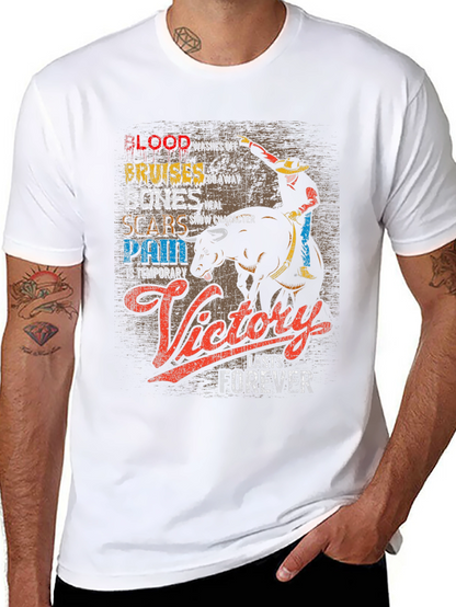 Cowboy Victory T-Shirt: Blood Bruises Bones & Scars