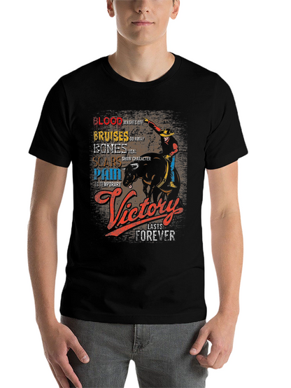 Cowboy Victory T-Shirt: Blood Bruises Bones & Scars